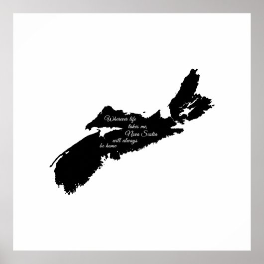 どこにいても – Nova Scotiaは常に家にいる ポスター (正面)