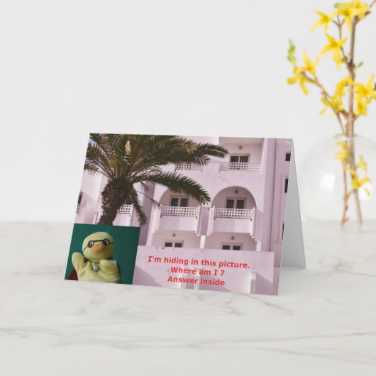 どこにいるの? #1 カード (黄色い花)