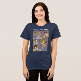 どこにいる?レディースブラックトリブレンドTシャツ トライブレンドTシャツ
