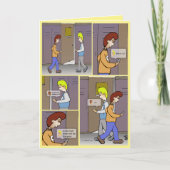 どこにいる？黄色のグリーティングカード カード (正面)