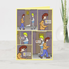 どこにいる？黄色のグリーティングカード カード