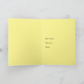 どこにいる？黄色のグリーティングカード カード (内部)