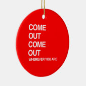 どこにでも出て来られるARE.png来て下さい セラミックオーナメント (右)