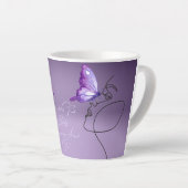 どこにでも美しいがのまわりにある カフェラテマグ (右アングル)