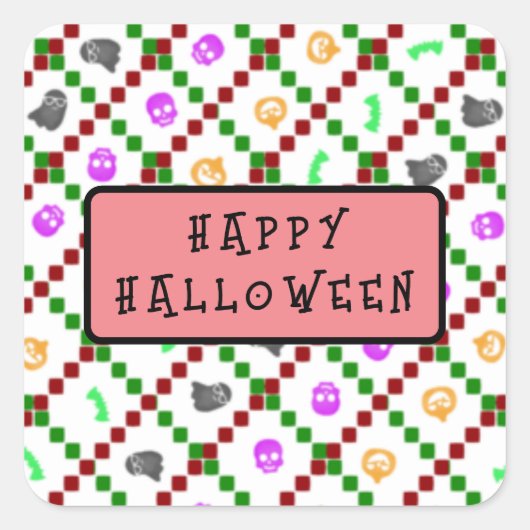 どこにでも貼れ！ スクエアシール (正面)