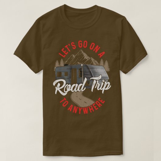 どこにも行かない旅に出よう Tシャツ (デザイン正面)
