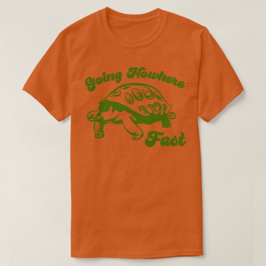 どこにも速く Tシャツ (デザイン正面)
