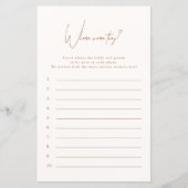 どこに彼らはテラコッタブライダルシャワーゲーム (正面)