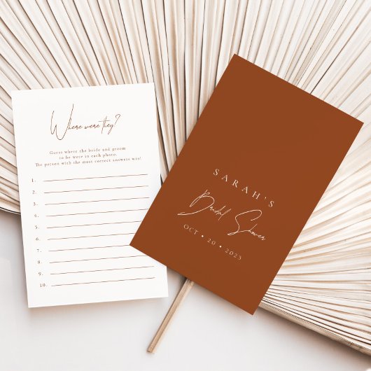 どこに彼らはテラコッタブライダルシャワーゲーム