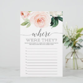 どこに彼らはブライダルシャワーゲーム赤面開花