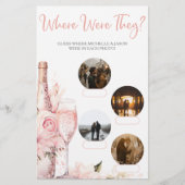 どこに彼らはブライダルシャワーパーティーゲームピンク (正面)