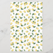 どこに彼らはレモンのブライダルシャワーゲームカード チラシ (裏面)