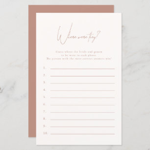 どこに彼らは赤面ピンクブライダルシャワーゲーム