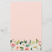 どこに彼らは赤面フローラブライダルシャワーゲーム チラシ (裏面)