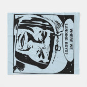 どこに着陸する？毛布 フリースブランケット (正面(横))