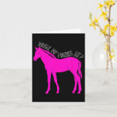 どこに私のポニーおもしろいが – ギルのための乗馬 カード (黄色い花)