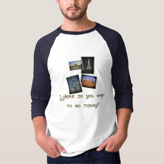 どこに行きたい？ Tシャツ (正面)