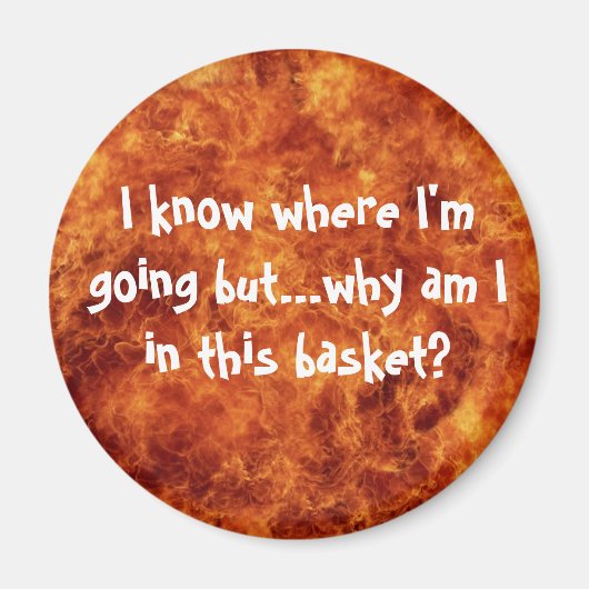 どこに行くか分かってるけど….. マグネット (正面)