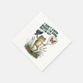 どこに行くのか分からないけどゲイカエル スタンダードカクテルナプキン (角)