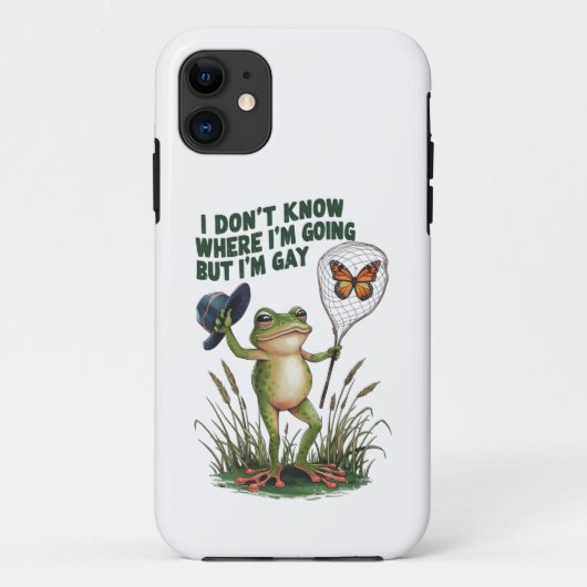 どこに行くのか分からないけどゲイカエル Case-Mate iPhoneケース (裏面)