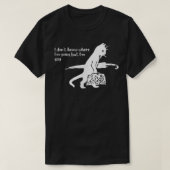 どこに行くのか分からないけど、ゲイおもしろい猫 Tシャツ (デザイン正面)