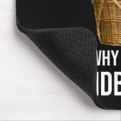 どこに行くの&なぜこのハンドバスケットに私が? マウスパッド (コーナー)