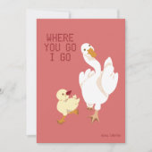 どこに行くんだ。教室バレンタインデーのカード シーズンカード (正面)