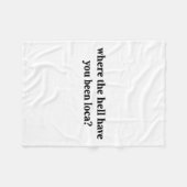 どこに行った フリースブランケット (正面(横))