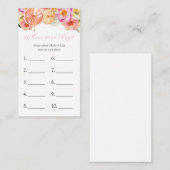 どこに行った？ブライダルシャワーゲーム エンクロージャーカード (正面/裏面)