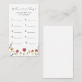 どこに行った？ブライダルシャワーゲーム エンクロージャーカード (正面/裏面)