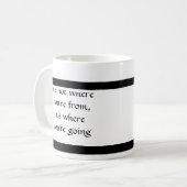 どこに行っていますか。 コーヒーマグカップ (正面左)