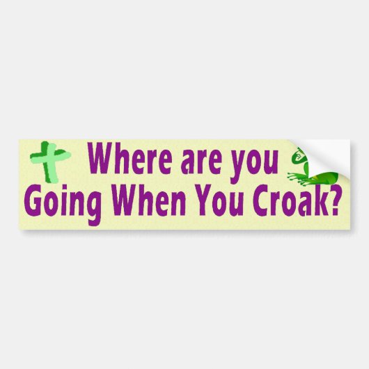 どこに行っていますか。 バンパーステッカー (正面)