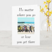 「どこに行っても、どうやってそこに行っても」 カード (黄色い花)