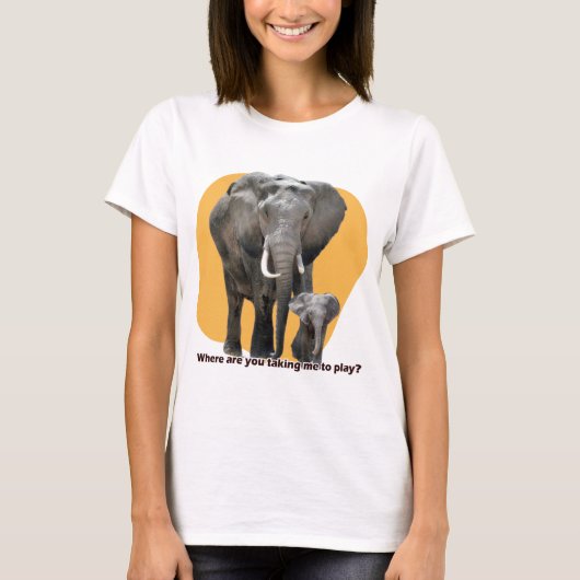 どこに連れて行く遊の? Tシャツ (正面)