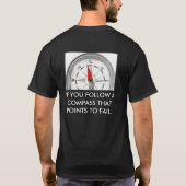 どこに…行きつくかもしれませんか決して知りません Tシャツ (裏面)