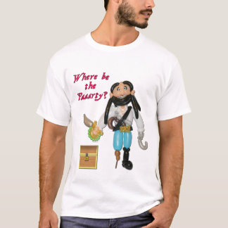 どこにParrrtyがあって下さいか。 海賊ワイシャツを風船のようにふくらませて下さい Tシャツ