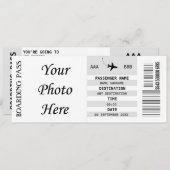 どこへでも行こう週末旅行 手作りプラン 招待状 (正面/裏面)