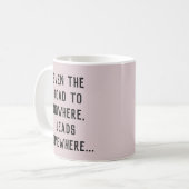 どこへも通じない コーヒーマグカップ (正面左)