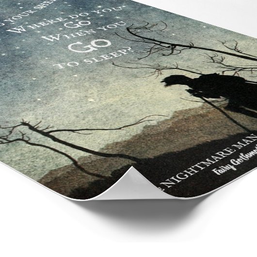 どこへ行くの? アーサー・ラッカムのイラスト ポスター (角)