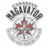 どこへ行けばいいのかカナダのナガベーター シール (正面)