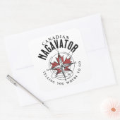 どこへ行けばいいのかカナダのナガベーター スクエアシール (封筒)