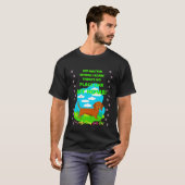 どこへ行こうとダックスフンドは可愛い Tシャツ (正面フル)