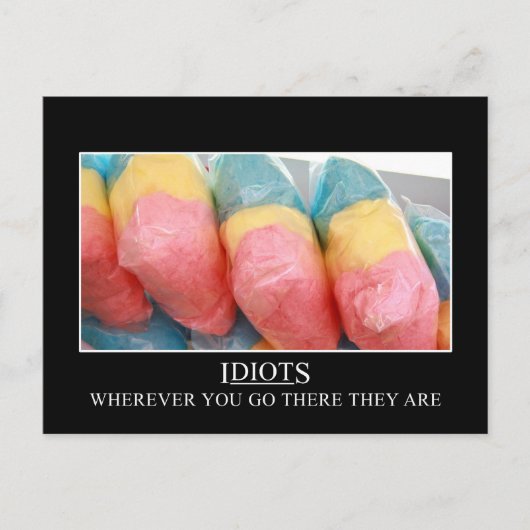 どこへ行ってもバカは後を追だ ポストカード (正面)