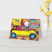 どこへ行っても平和を増す カード (黄色い花)