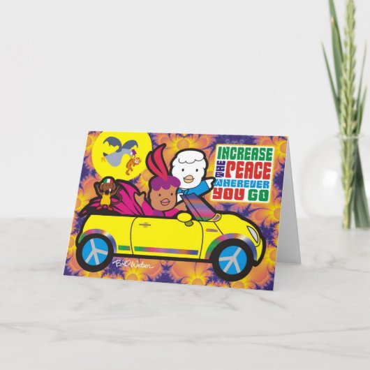 どこへ行っても平和を増す カード (正面)