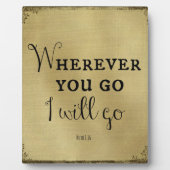 どこへ行っても聖書の節に行く フォトプラーク (正面)