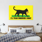 どこへ行っても足を踏む キャンバスプリント (インサイチュ (寝室))