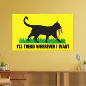 どこへ行っても足を踏む キャンバスプリント (インサイチュ (リビング))