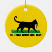 どこへ行っても足を踏む セラミックオーナメント (裏面)