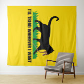 どこへ行っても足を踏む タペストリー (インサイチュ(横))